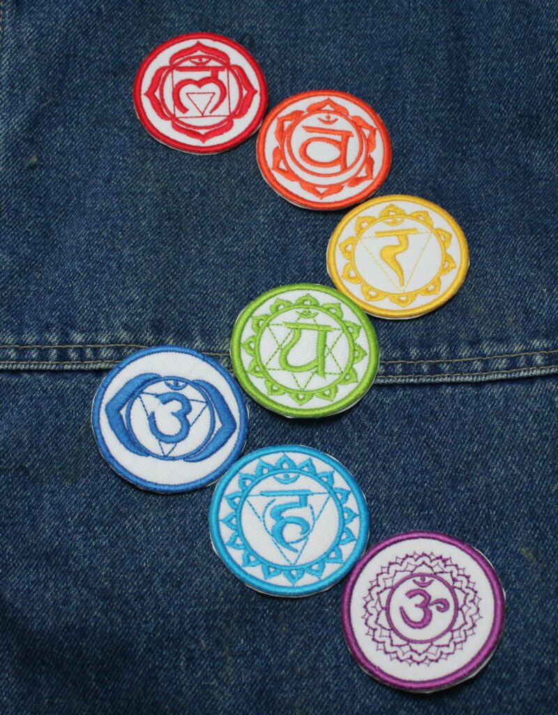 Chakra Patch Set Choose White or Black Chakra Energy - Image 4