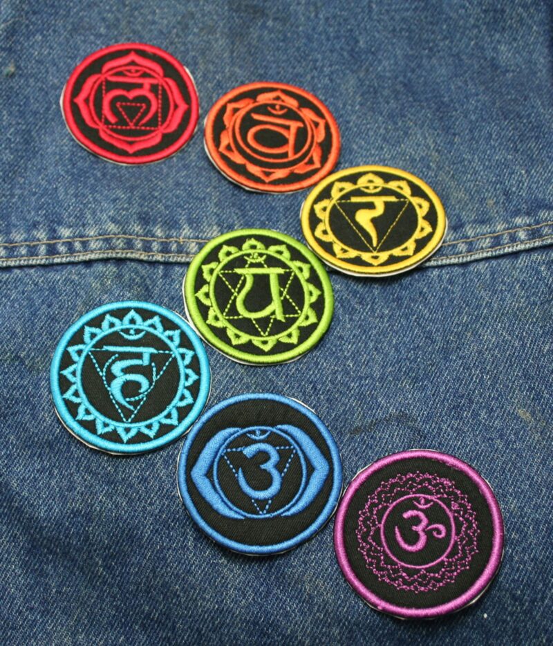 Chakra Patch Set Choose White or Black Chakra Energy - Image 3